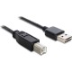 ΚΑΛΩΔ USB POWERTECH (CAB-U090) DUAL EASY USB 2.0 ΣΕ TYPE B 1.5m BLACK